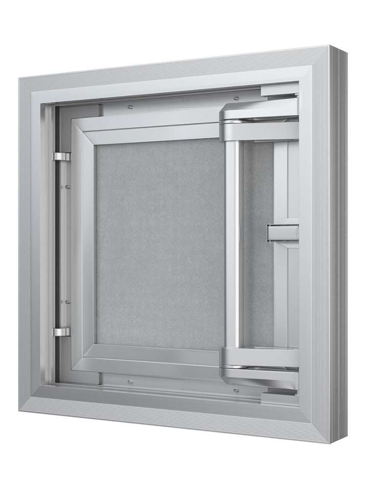 Люк ревизионный D C ERAmo Comfort 200х300 скрытый монтаж усиленная петля алюминий EVECS
