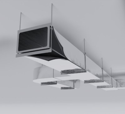 Рулон теплоизоляционный РУ-ФЛЕКС ВЕНТ-СК МЕТАЛЛ 13×1000 мм, 14 м